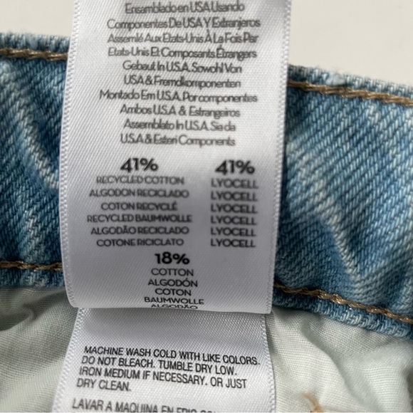 Anthropologie MOTHER Skirt Size 26 Snacks Maxi Light Wash Fall Denim Sugar Cone - Picture 11 of 15